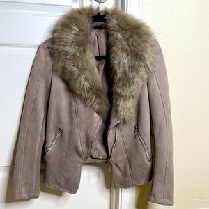 Taupe Fur Jacket
